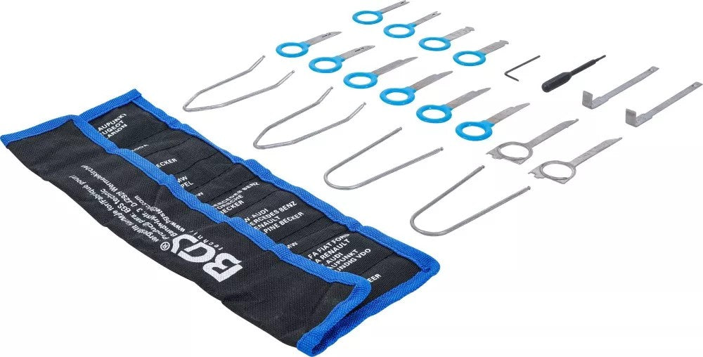 Rinkinys magnetoloms ir užvedimo spynelėms išimti | 18 vnt. (8011)