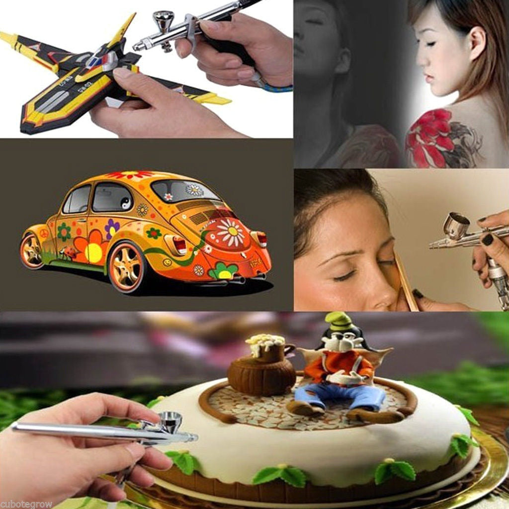 Profesionalių aerografų rinkinys 12vnt. (6+6) (ABS12)