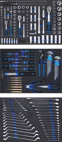 Įrankių spintelė | 7 stalčiai | su 263 įrankiais (4207)