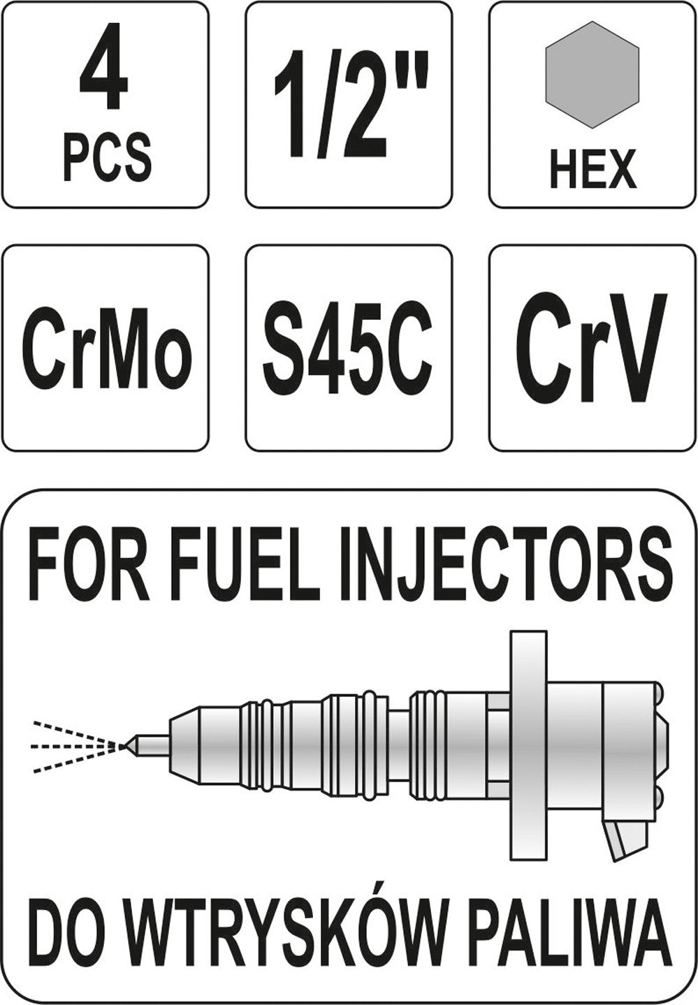 Specialios galvutės sunkvežimiams | 4 vnt. (YT-1762)