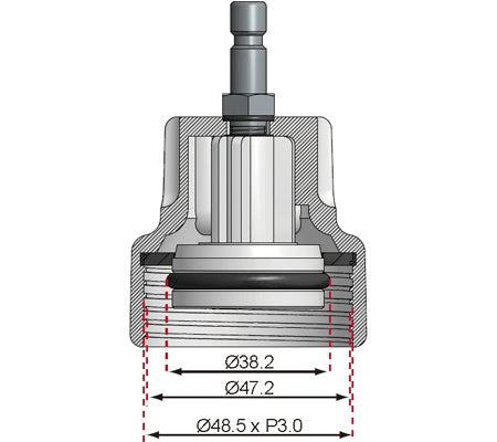 Spaudimo adapteris | VW (8027-18)