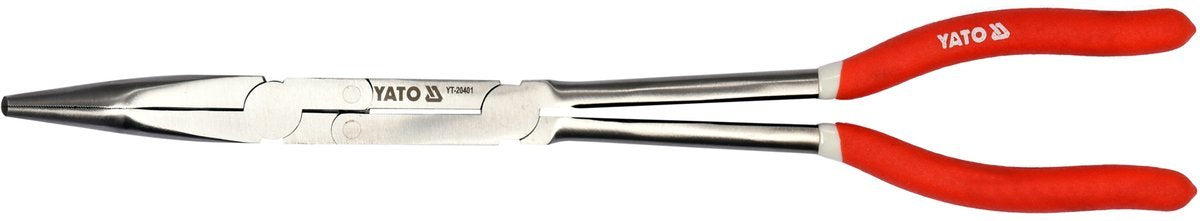 Replės ilgos lenktos | 45° | Dvigubu šarnyru | 330 mm (YT-20401)