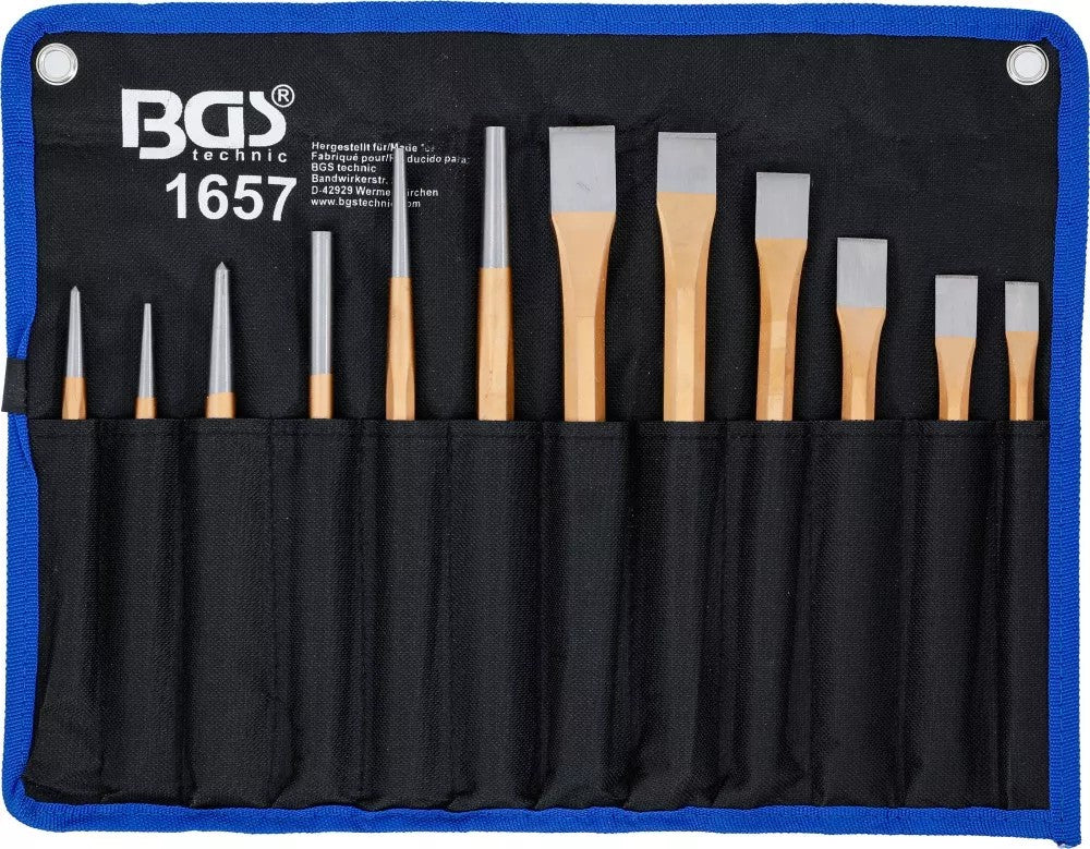 Kaltų / išmušėjų / žymeklių rinkinys | 12 vnt. (1657)