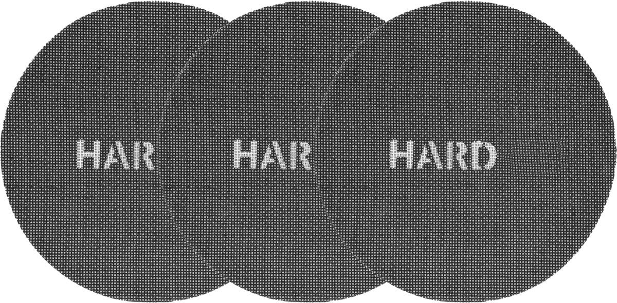 Šlifavimo tinklelis apvalus | kietas | dulkėms pralaidus veliūras | 225 mm / P180 | 3 vnt. (YT-84585)