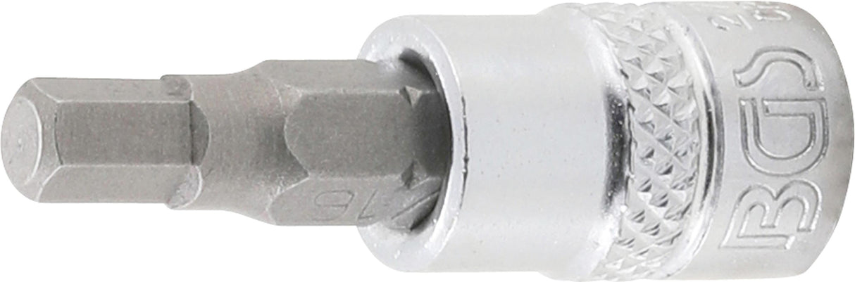 Antgalis įpresuotas į galvutę | 6.3 mm (1/4") | hex šešiakampis 3/16" (2743)