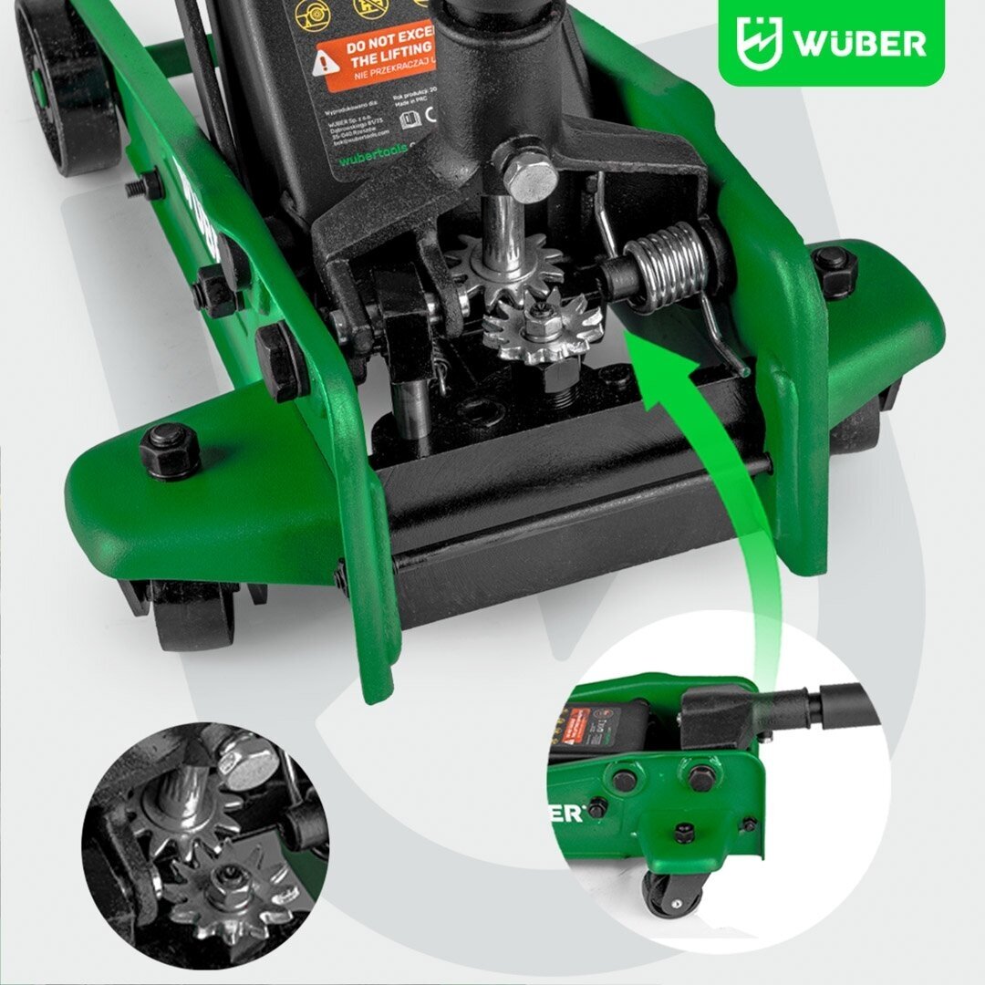 Domkratas su ratukais | hidraulinis | 2 gumos | 3 t (SK3026)