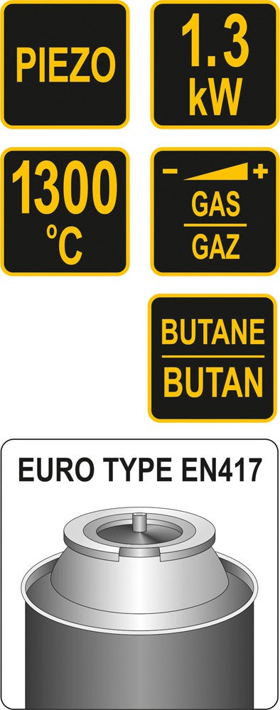 Dujinis degiklis su pjezo uždegimo sistema (73412)