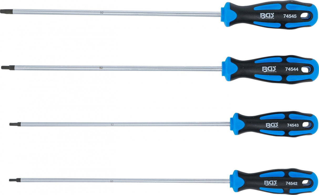 Atsuktuvų rinkinys | ypač ilgi | T-Star (Torx) | T15 - T30 | 4 vnt. (74541B)
