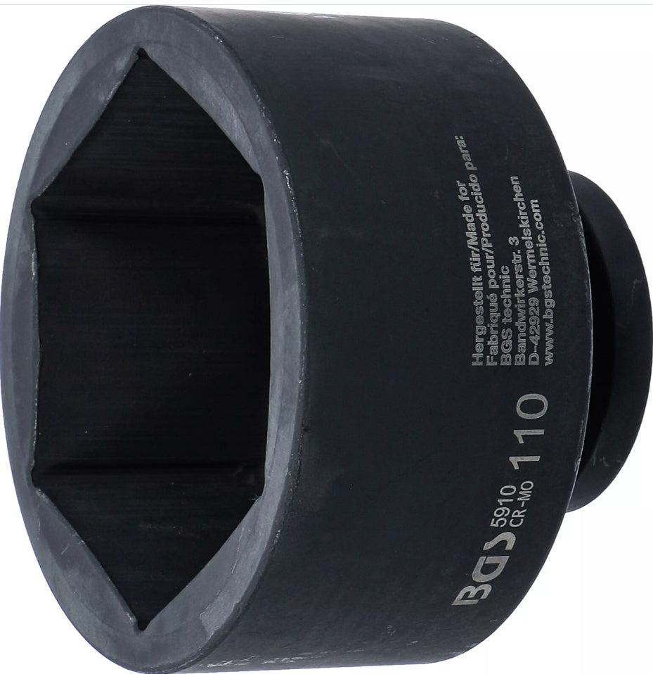 Smūginė galvutė šešiakampė | 25 mm (1") | 110 mm (5910)