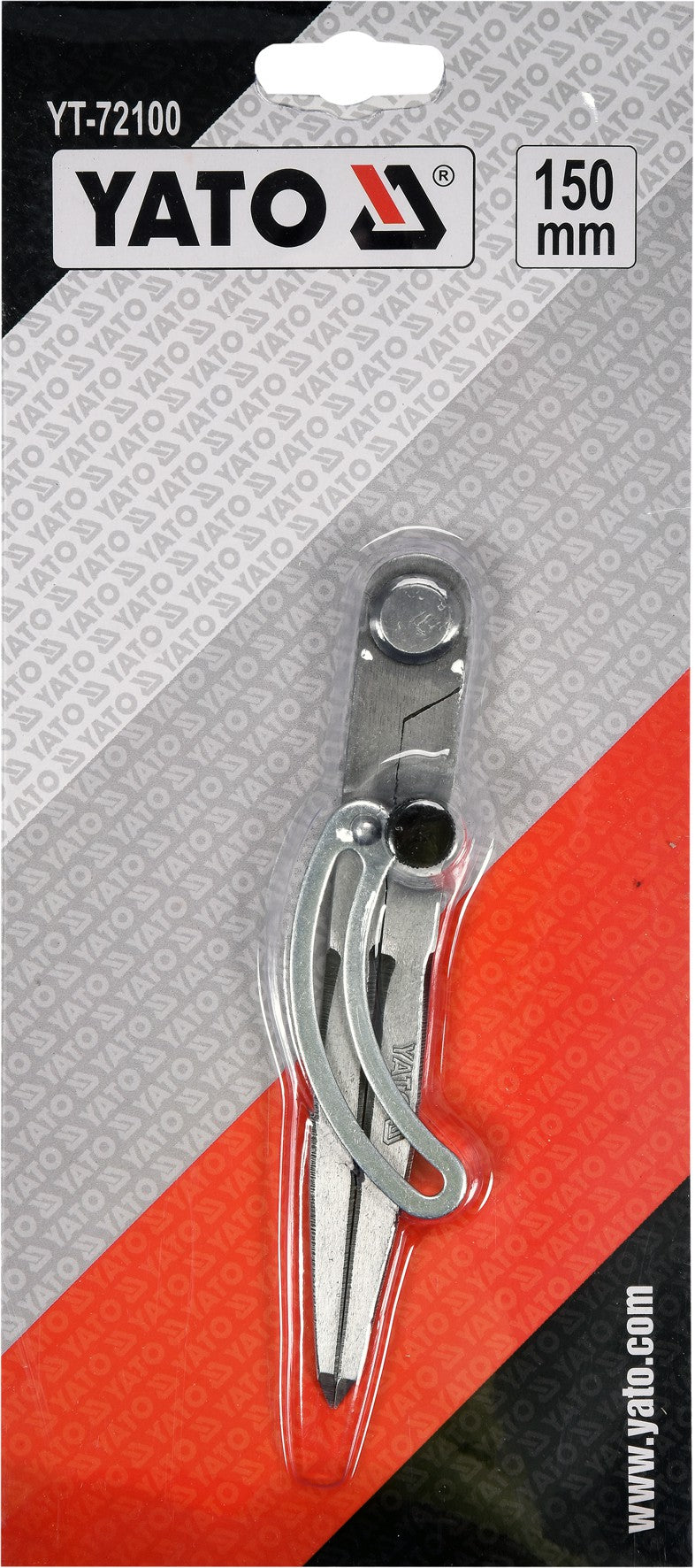 Slankmatis žymeklis / daliklis su fiksacija | 150 mm (YT-72100)