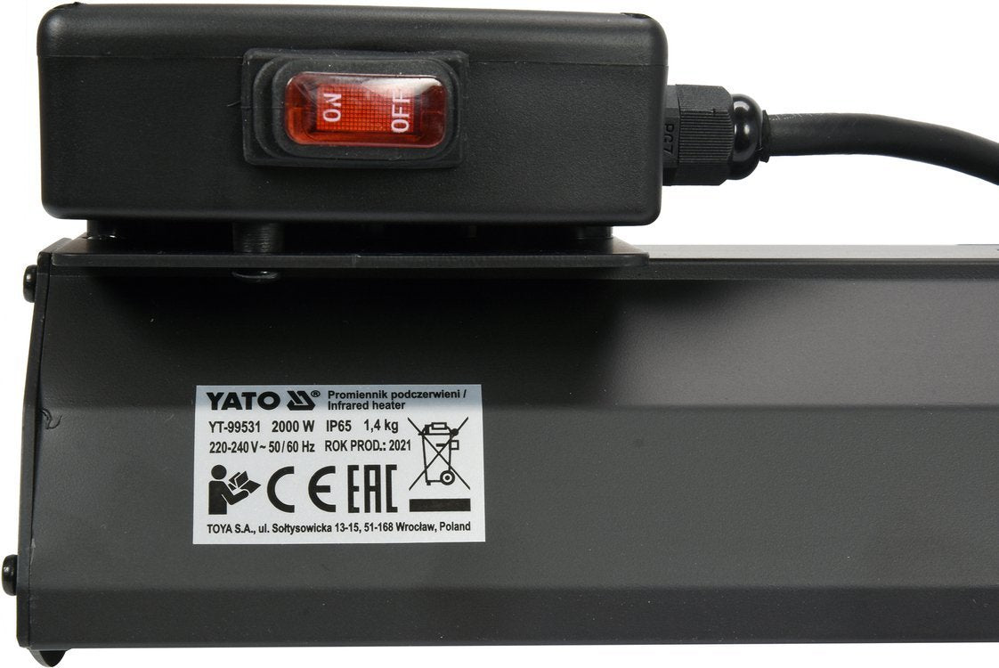 Infraraudonųjų spindulių šildytuvas | 2000W (YT-99531)