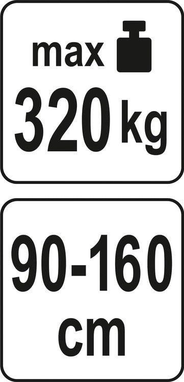 Universalus variklio traversas | reguliuojamas plotis | 90-160 cm (YT-55567)