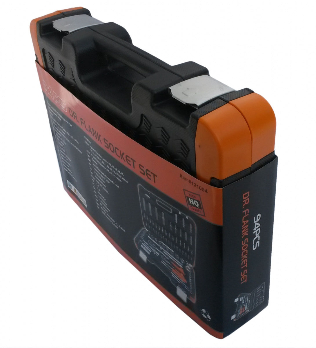 Galvučių ir raktų komplektas 94 dalių, 1/4" + 1/2" (KR121094C)