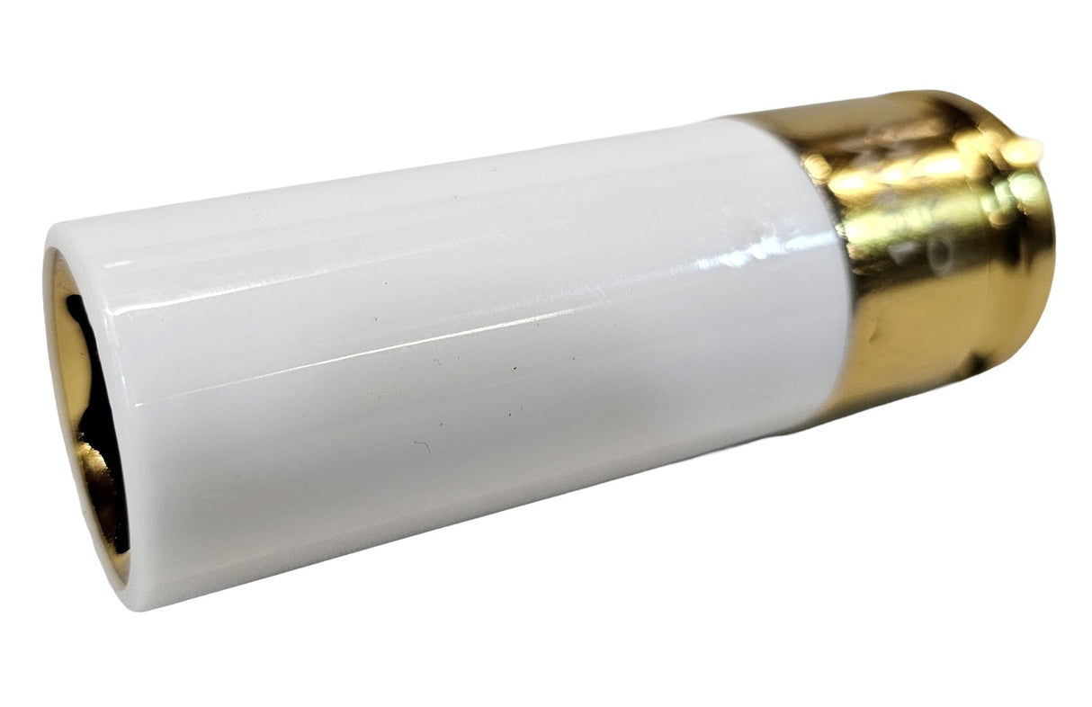 Galvutė smūginė ilga plonasienė | su plastikine apsauga | 12,5 mm (1/2") | 19 mm (H5019)