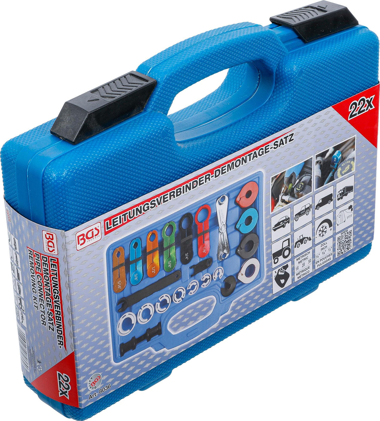 Žarnelių sujungimų nuėmėjų komplektas | 22 vnt. (8036)