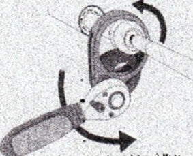 Įrankis vairo "obuoliui" ašiai / traukei atsukti | 25 - 55 mm (B-1030A)