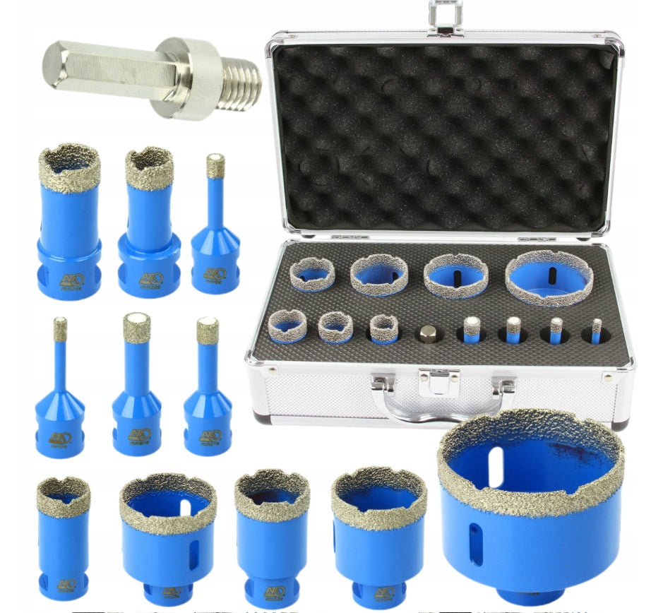 Deimantinių karūnų grąžtų rinkinys | M14 | 6 - 68 mm (H2260)