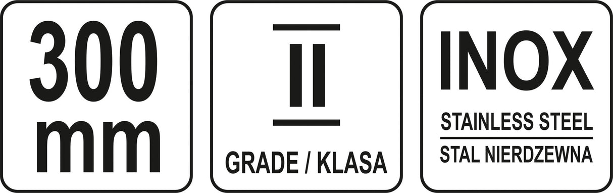 Liniuotė plieninė | SS | 300 mm (YT-70721)