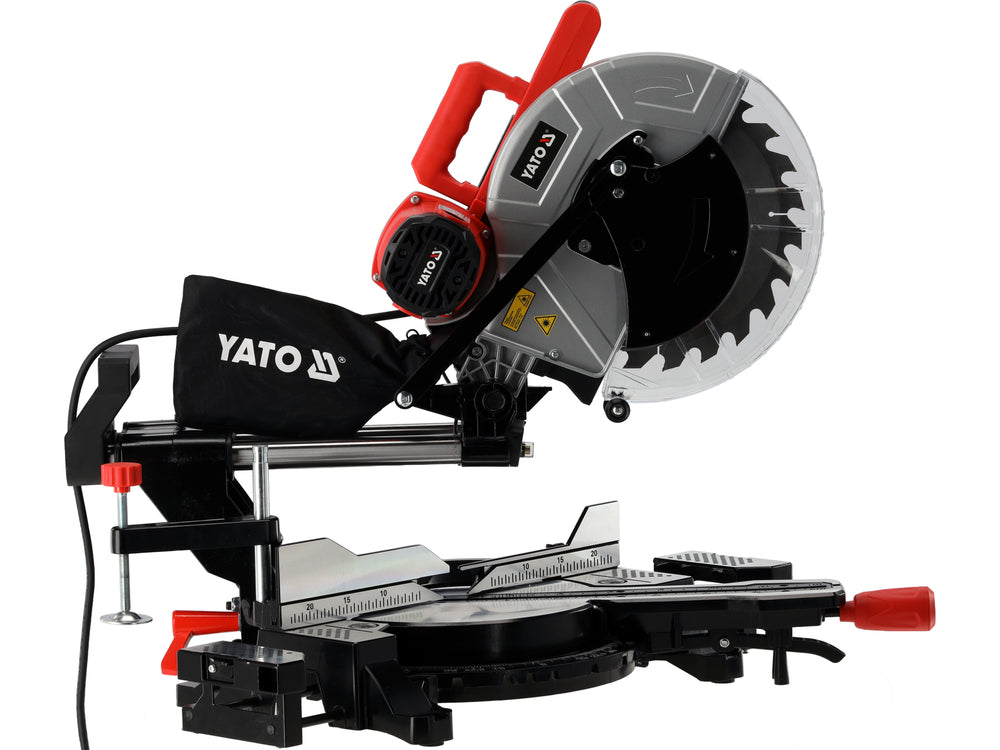 Mitre saw with laser | 2000 W | Ø305 mm | double-bevel head | sliding head (YT-82176)