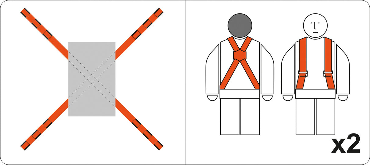 Baldų nešimo diržai | 8X280 cm | 4 vnt. (YT-74262)
