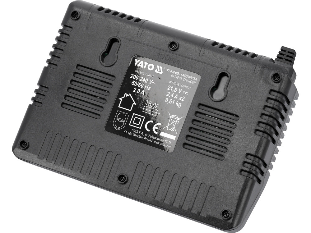 Kroviklis dvigubas | 18V | 2.2A (YT-828499)