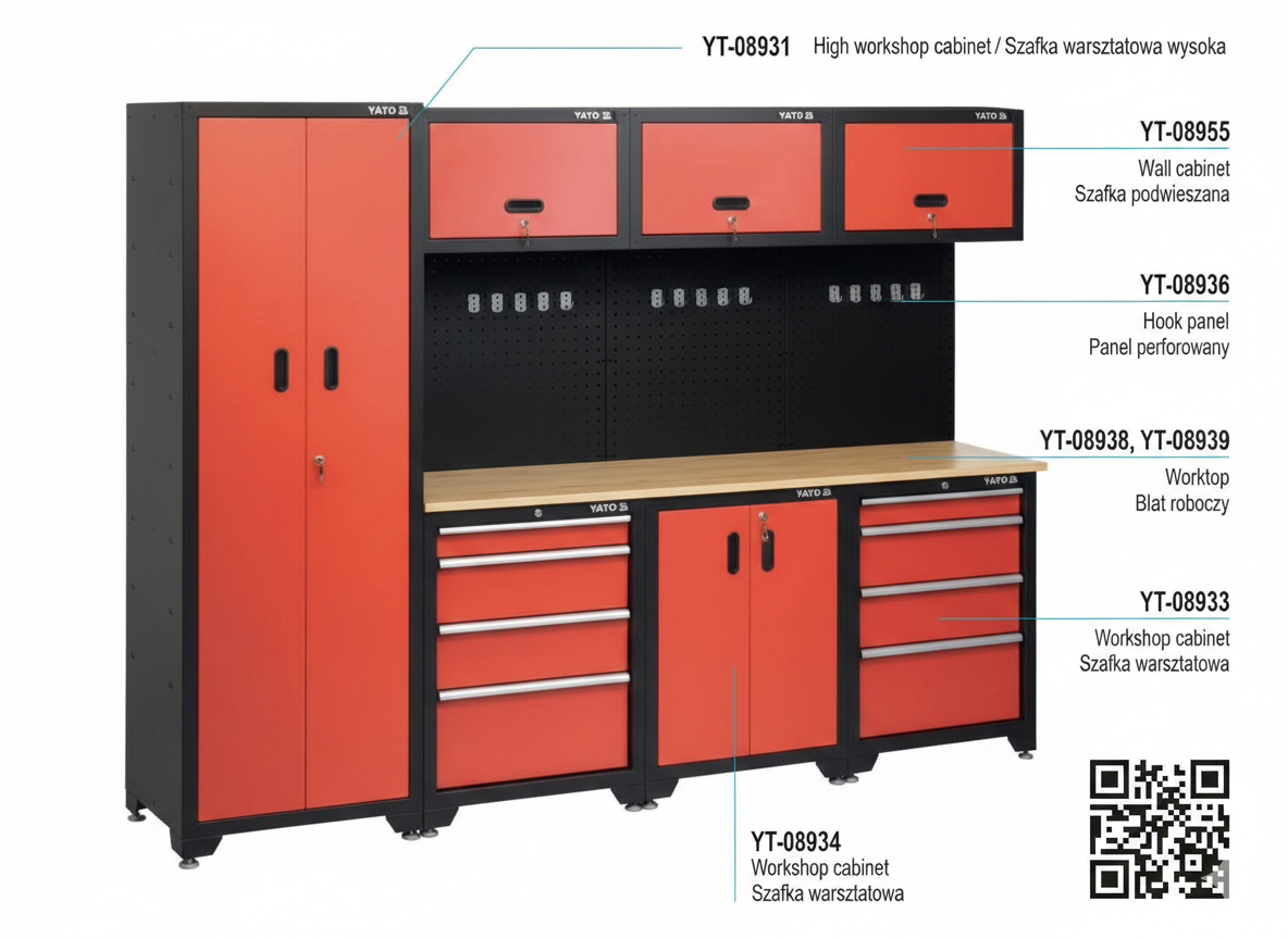 Baldų komplektas YATO MAXI (YTMAXI)