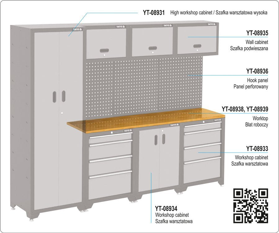 Baldų komplektas YATO MAXI (YTMAXI)