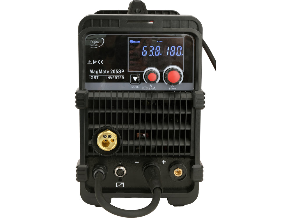 MagMate 205SP inverterinis MIG-MAG / FLUX / MMA / TIG Lift suvirinimo aparatas su RICHIP mikroprocesoriumi | 200 A (YT-81401)