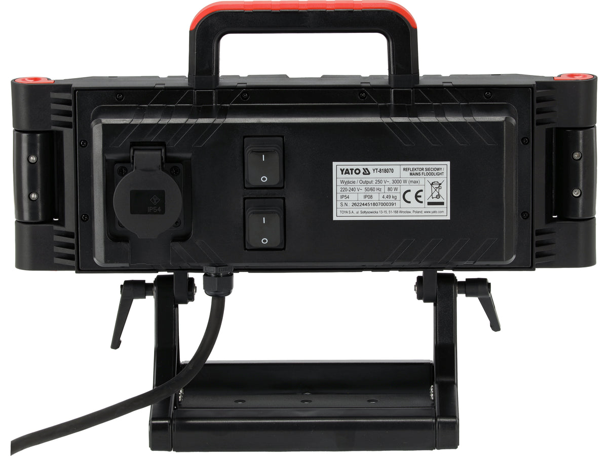 LED prožektorius | 3 šviesos panelės | 80 W | 8800 lm | IP54 (YT-818070)