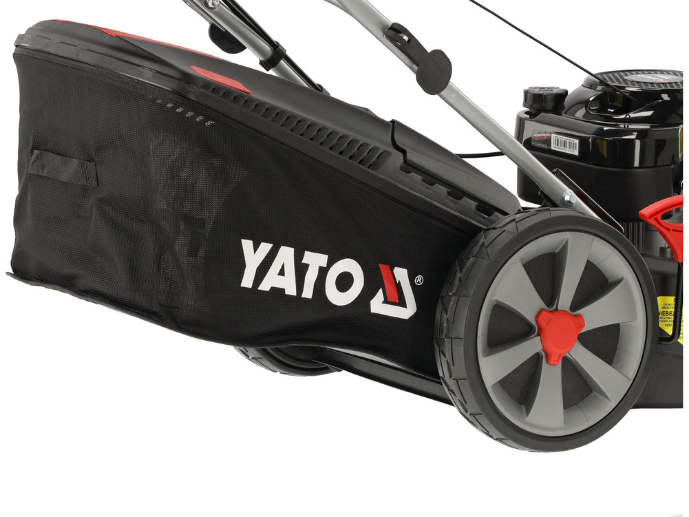 Benzininė savaeigė vejapjovė su ratų pavara | 56 cm | 3,5 kW 196 cm³ Loncin variklis | 4-in-1 (YT-85506)