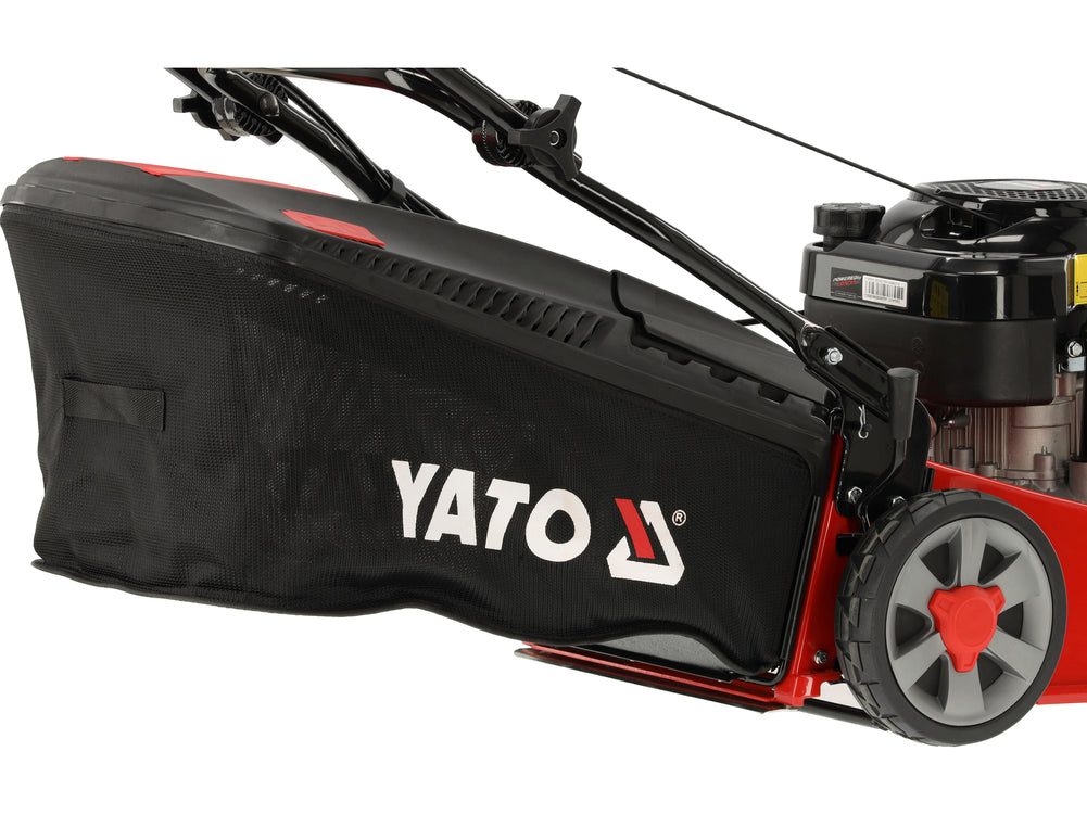 Benzininė savaeigė vejapjovė su ratų pavara | 48 cm | 3,5 kW 196 cm³ Loncin variklis | 3-in-1 (YT-85507)