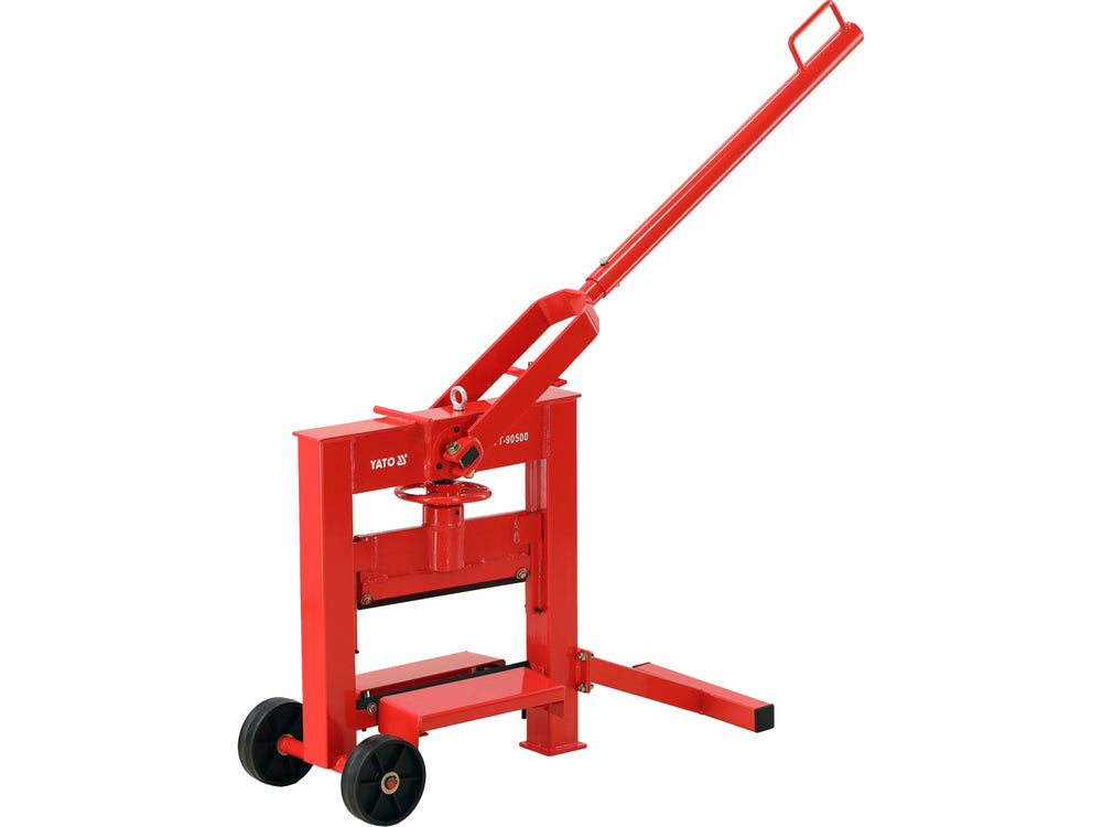 Rankinis trinkelių ir bortelių skaldiklis 320 mm su svirtiniu mechanizmu | 34 kg | pjovimo aukštis 140 mm (YT-90500)