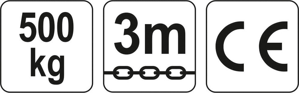 Grandininė gervė 3M, 0,5 T (YT-58950)