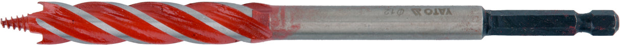 Spiralinis grąžtas medžiui | su hex (1/4") galu | 12 mm (YT-44681)