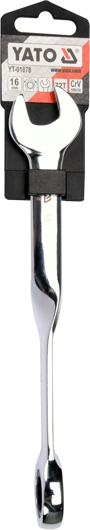Raktas kombinuotas terkšlinis | perlenktas X | 16 mm (YT-01878)
