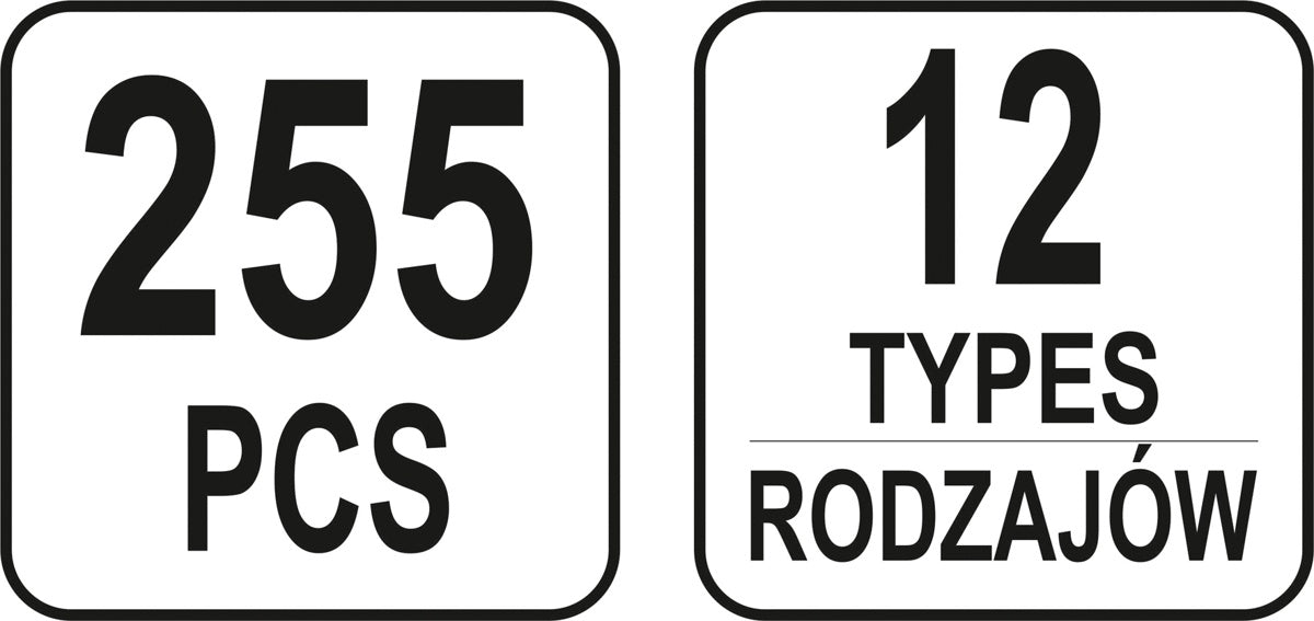 Automobilinis klipsų asortimentas VW | 255 vnt. (YT-06663)