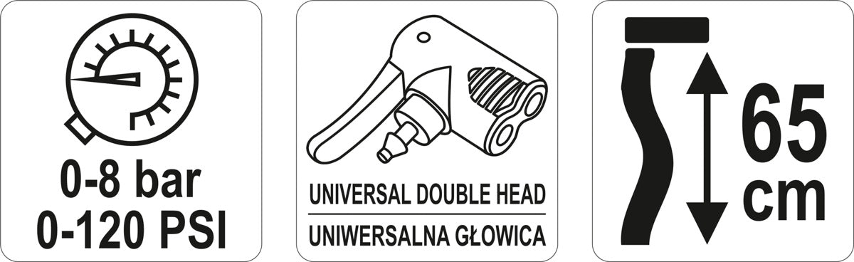 Rankinė pompa | su manometru (YT-73521)