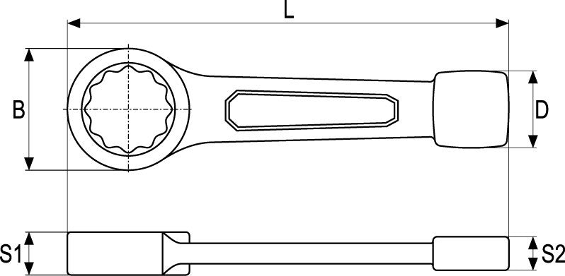 RING SLOGGING WRENCH 41MM (YT-1607)