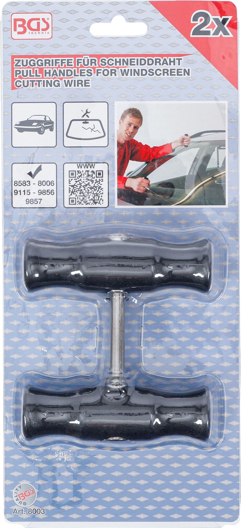 Rankenėlės priekinio stiklo pjovimo vielai | 2 vnt. (8003)