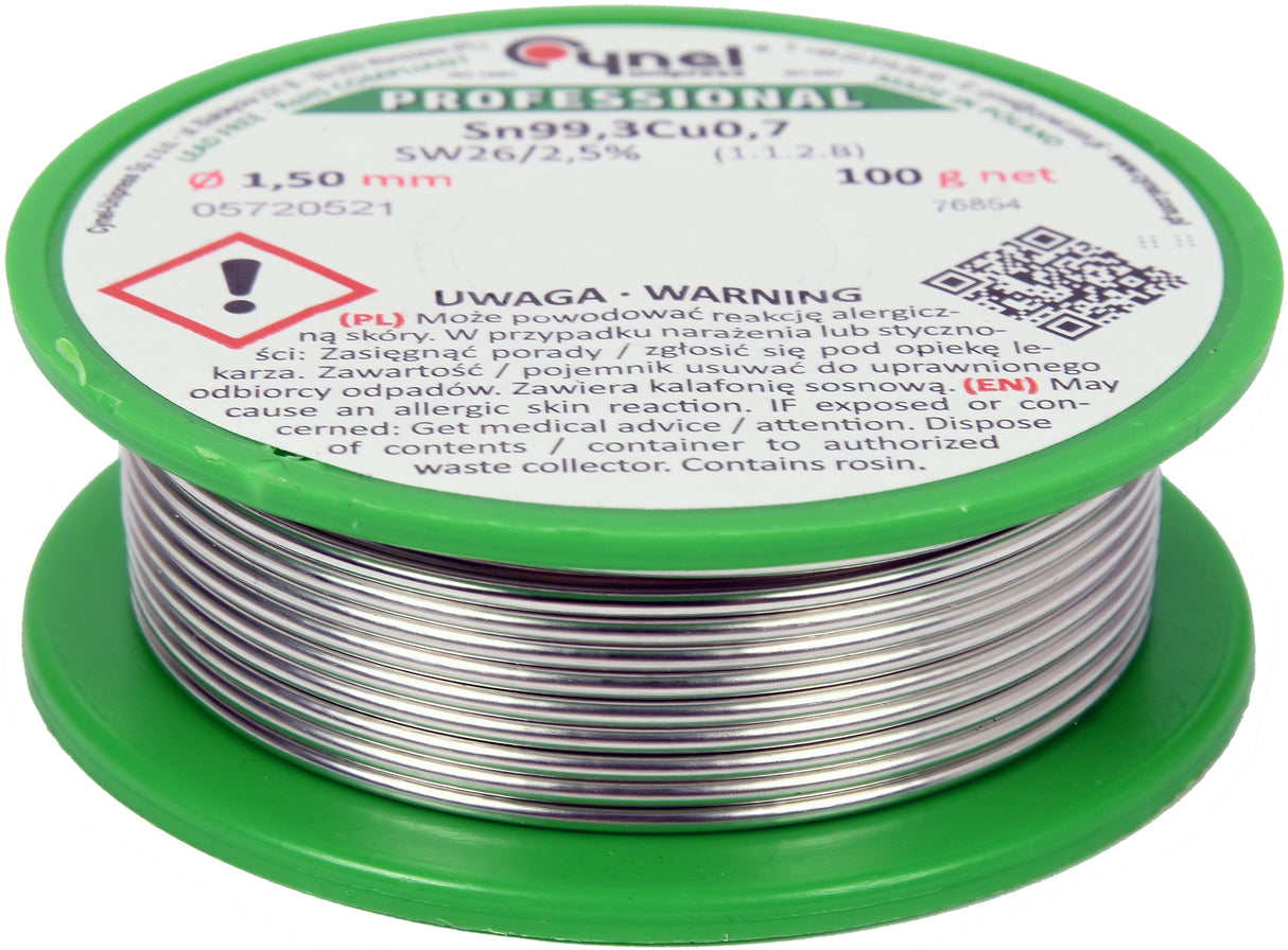 Lydmetalis be švino | Ø 1.5 mm | 100g (76854)