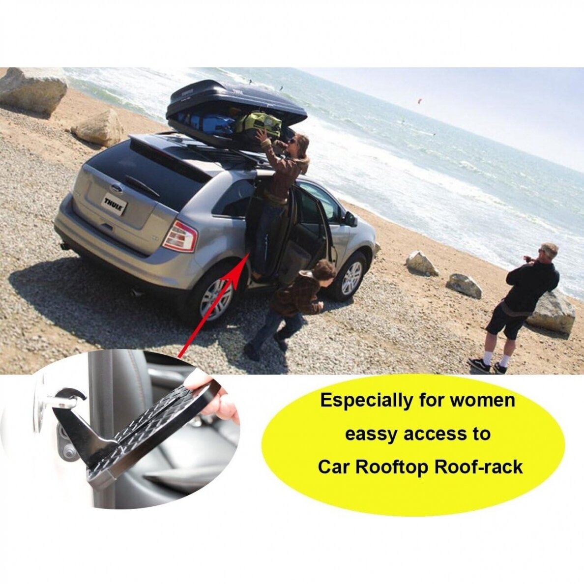 Universalus daugiafunkcis sulankstomas automobilio durų laiptelis (FS250)