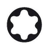 Antgalis įpresuotas į 1/4" galvutę be skylės T8 (VG-14BT08)