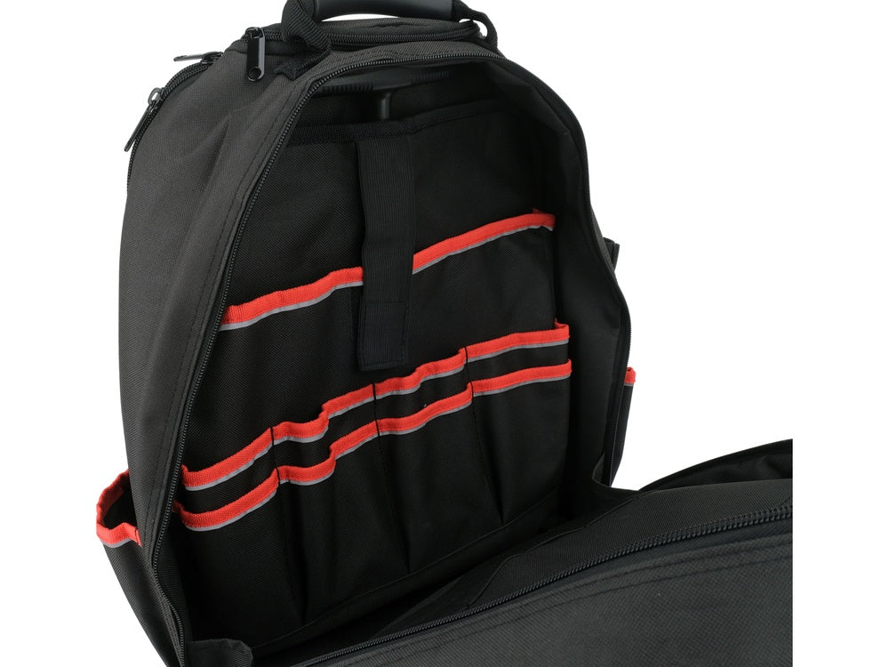 Kuprinė 350x275x505 mm | su ratukais | teleskopinė rankena | kietas pagrindas (YT-74287)