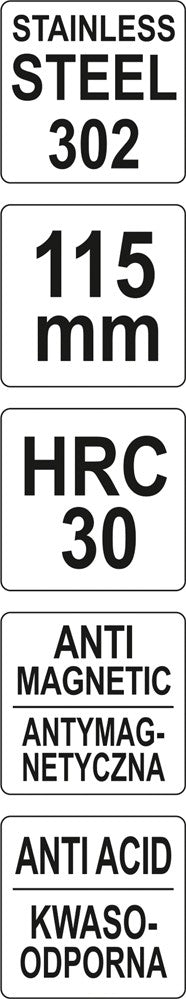 Pincetas išlenktas | 120 mm (YT-6907)