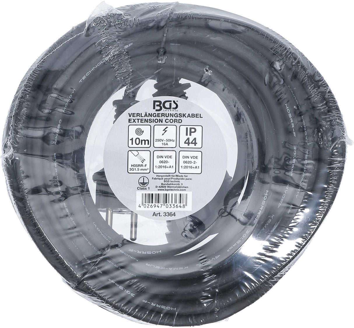 Elektrinis ilgintuvas | 10 m | 3 x 1.5 mm² | IP 44 (3364)