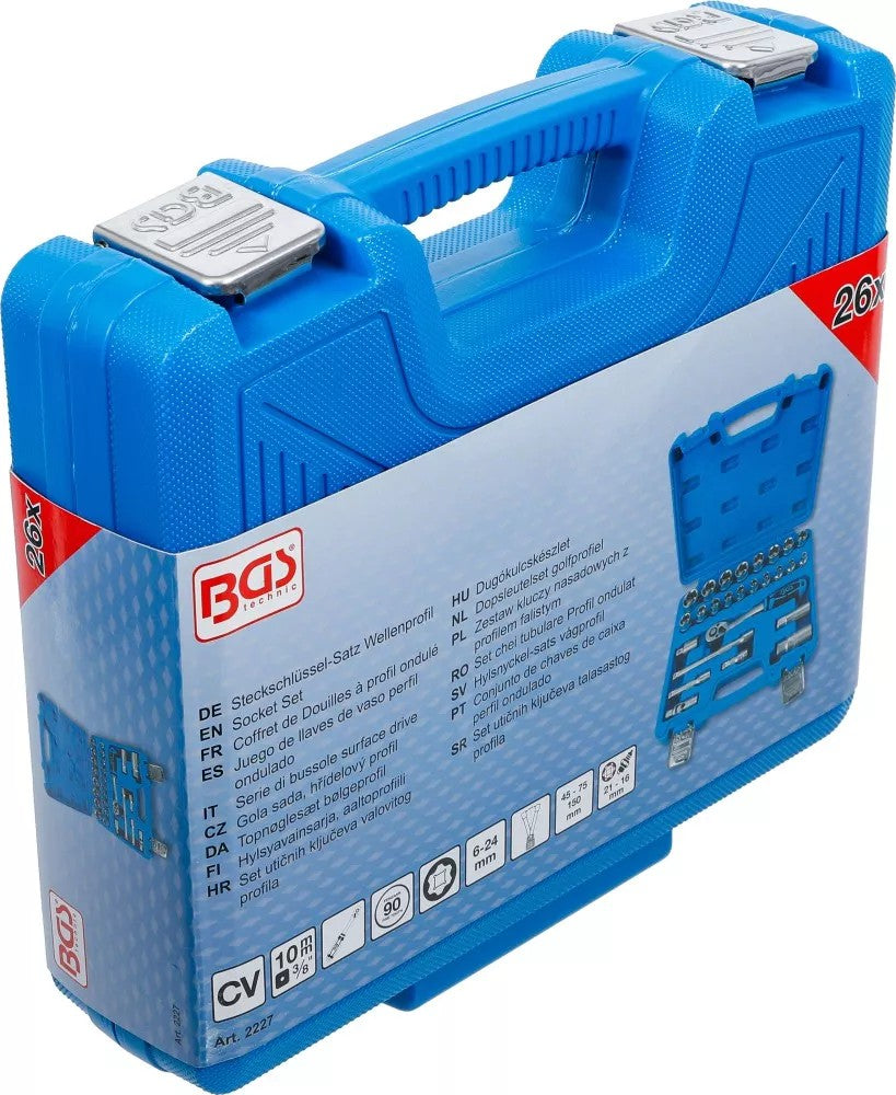 Įrankių komplektas | 10 mm (3/8") | 26 vnt. (2227)