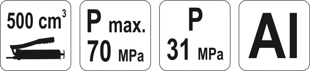 Tepimo švirkštas | 0,5 L (YT-0700)