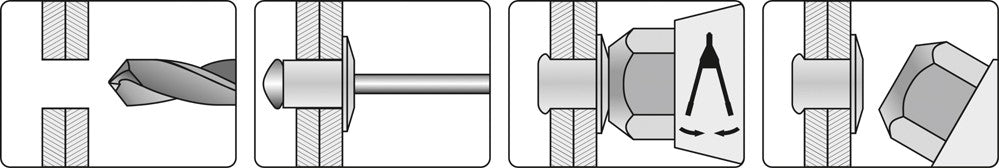 Заклёпочник с длинными ручками | 3.2, 4.0, 4.8 mm
