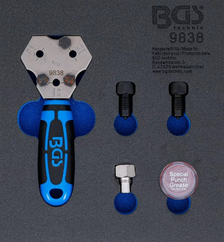 Vamzdelių valcavimo įrankis | SAE | DIN 4.75 / 5 / 6 mm (9838)