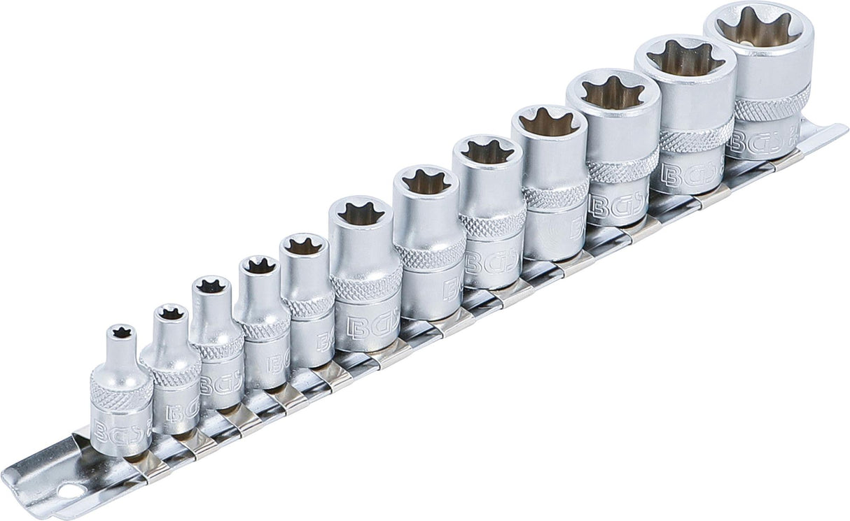 Galvučių rinkinys E-Tipas | 6.3 mm (1/4") / 10 mm (3/8") | 12 vnt. (2038)